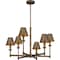 Quoizel Cross Chandelier 6 Lights Statuary Bronze CRO5026SU - alternate 1